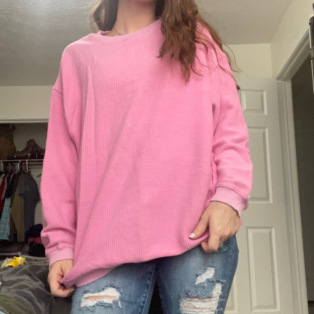 pink arie pull over